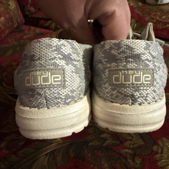 Hey Dude Wendy Women Size 7 Gray Canvas Comfort Shoes - Picture 5 of 6